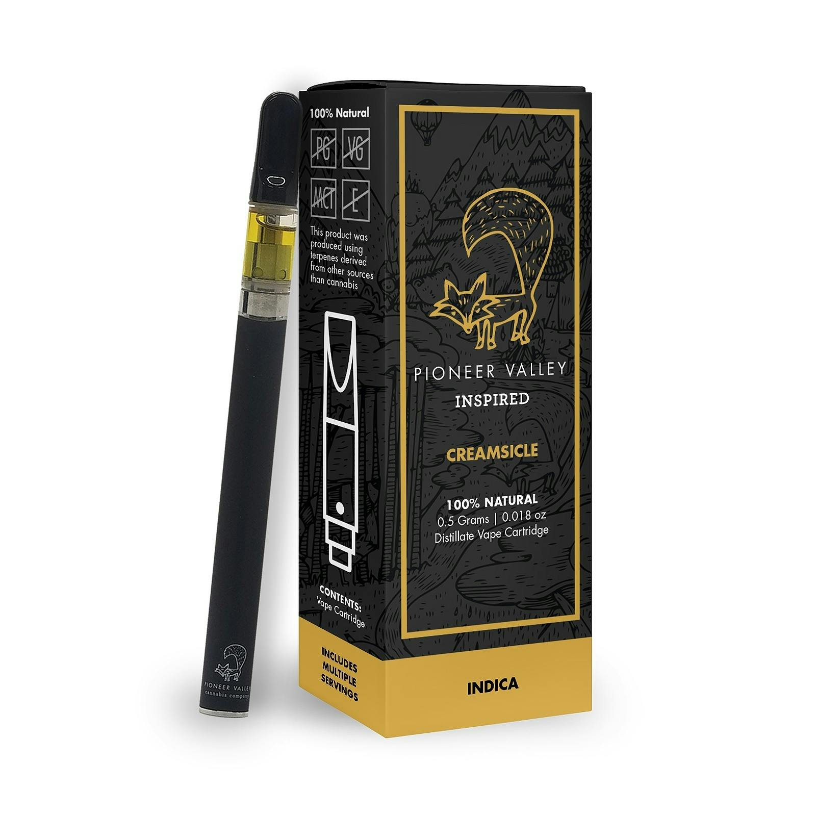 Pioneer Valley Cannabis, Co. Creamsicle Vape Cartridge 500mg Leafly