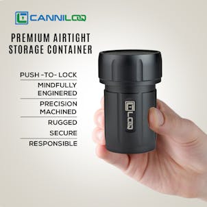 Photo of Premium Smell Proof Aluminum Stash Jar - Black 120ml, Model T120B
