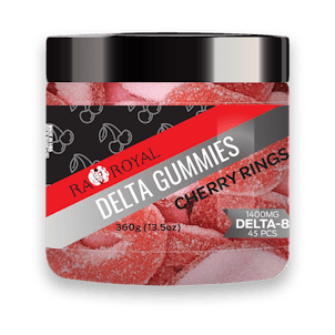 Photo of R.A. Royal Gummies: Delta-8 Cherry Rings (1400 MG)