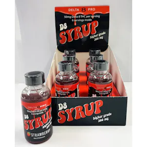 Photo of Delta-8 THC Syrup 300mg - Strawberry