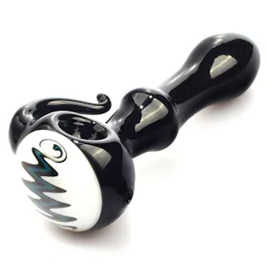 Photo of 5.3" Large Wig Wag Glass Spoon Pipe w/ Glass Horn