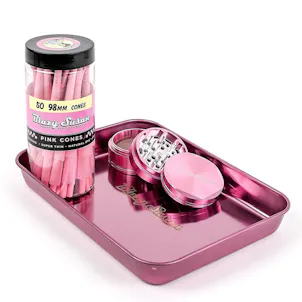 Photo of Blazy Susan Stainless Steel Rolling Tray - Purple or Rose Gold