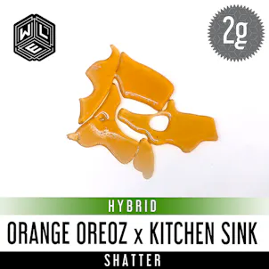 Photo of Orange Oreoz x Kitchen Sink Shatter 2 Gram