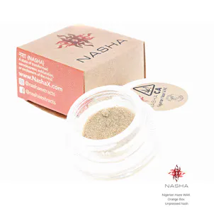 Photo of Nigerian Haze WAK Orange Powder Hash (Mattole Valley Sungrown)