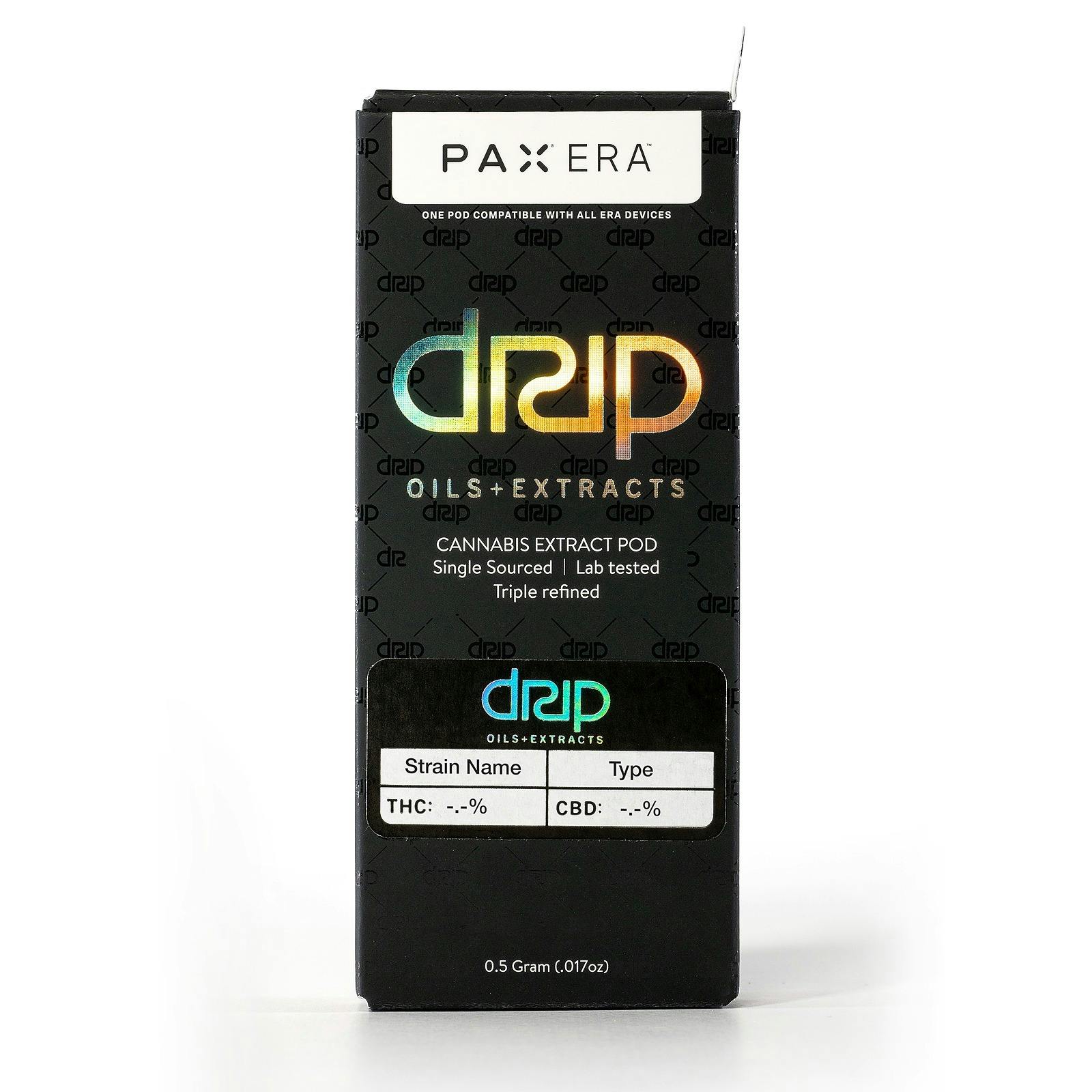 DRIP Oils + Extracts PAX Pod Cartridge Distillate 500mg Larry OG Leafly