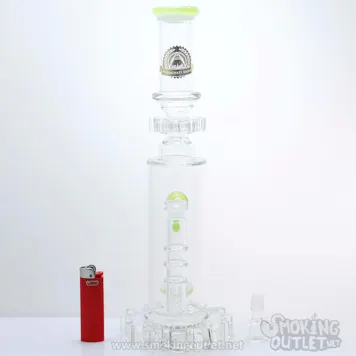 Photo of 13" Dynamo Gearhead: Fidget Spinner Water Pipe by Illuminati Glass