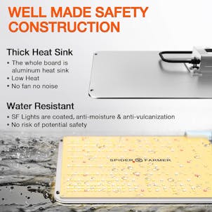 Photo of Spider Farmer® SF1000 LED Grow Light With Dimmer Knob