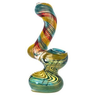 Photo of 5.5" Multi-Colored Fumed Bubbler