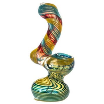 Photo of 5.5" Multi-Colored Fumed Bubbler