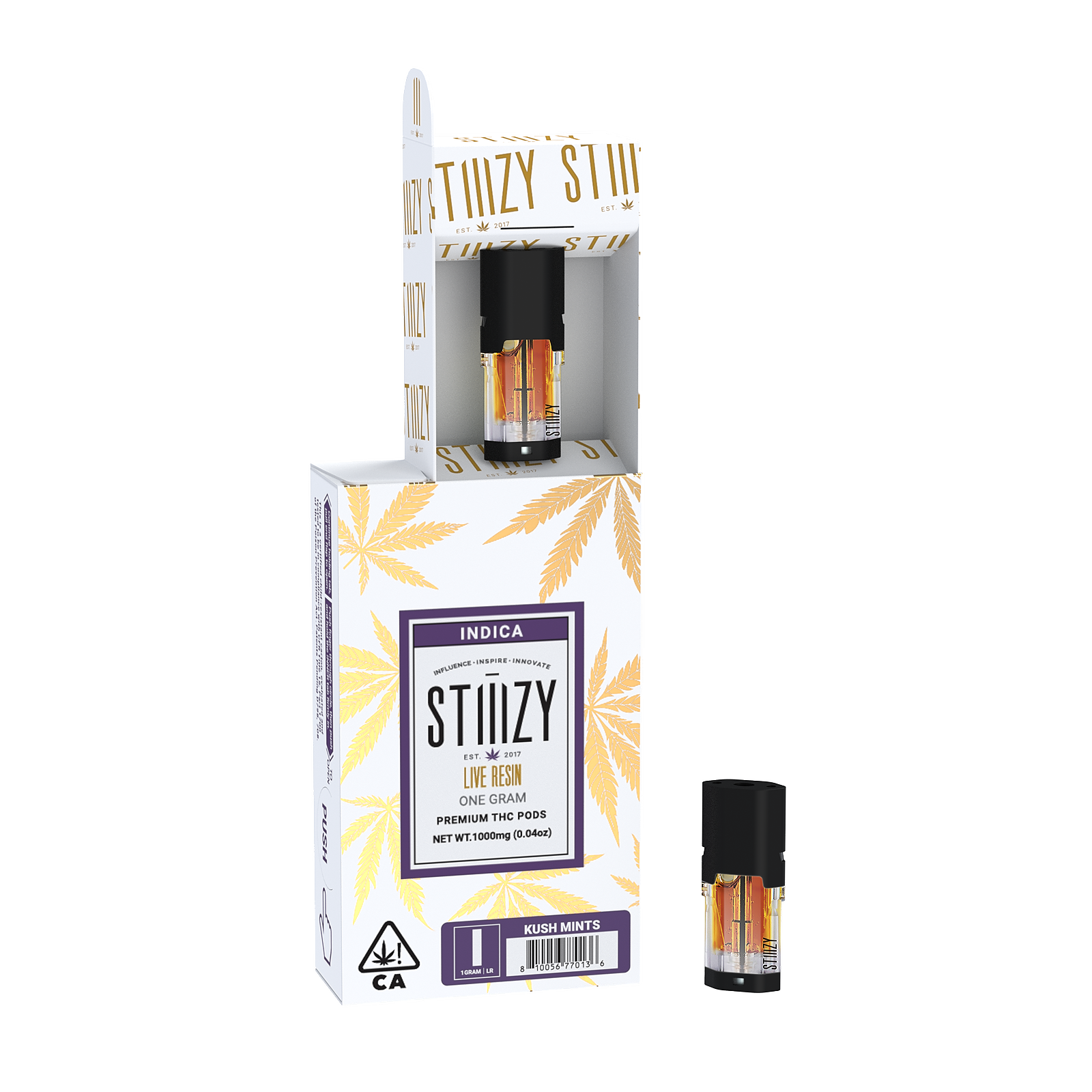 STIIIZY: KUSH MINTS - LIVE RESIN POD 1G | Leafly