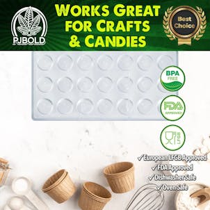 Photo of Leaf Silicone Mold, 2mL, 150 Cavity, Half Sheet, Blue