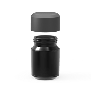 Photo of 4oz. Black Glass Jar
