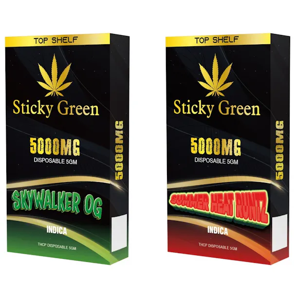 Sticky Green: Premium Disposable Dab Pens (6ml) | Leafly