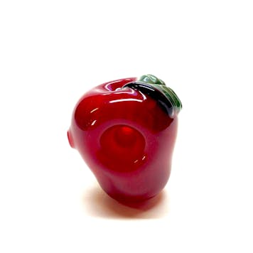 Photo of Deluxe Candy Red Apple Pipe with Sparkles Smoking Bowl