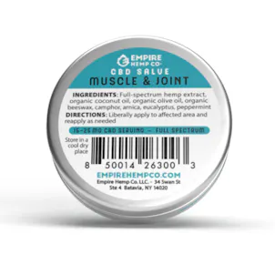 Photo of Muscle and Joint CBD Salve 1oz 400mg