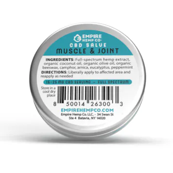 Photo of Muscle and Joint CBD Salve 1oz 400mg