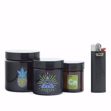 Photo of X-Small Amber Screw-Top Jar