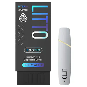 Photo of LITTO - Betty White - Premium THC Disposable Vape Pen - 1G
