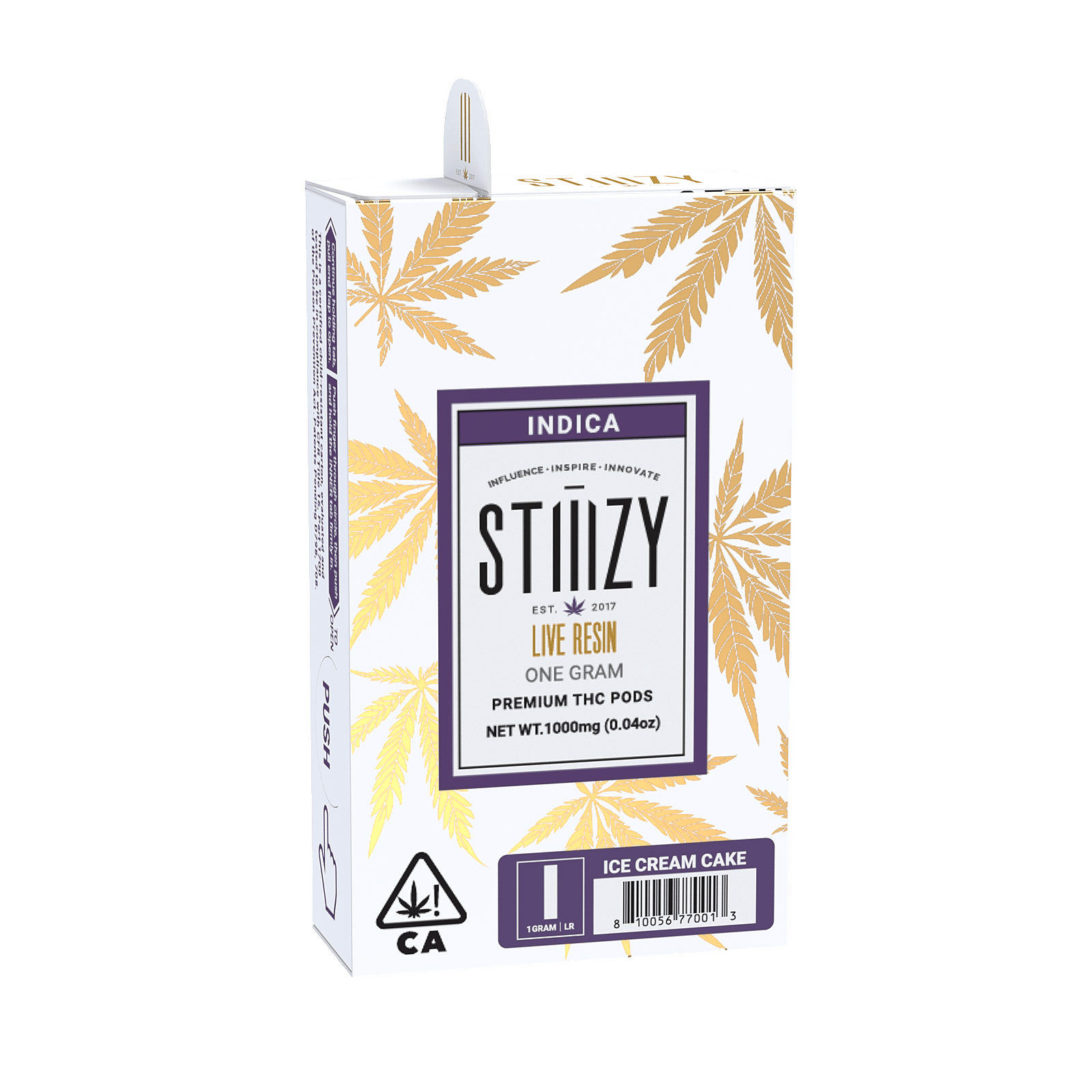 STIIIZY ICE CREAM CAKE LIVE RESIN POD 1G Leafly