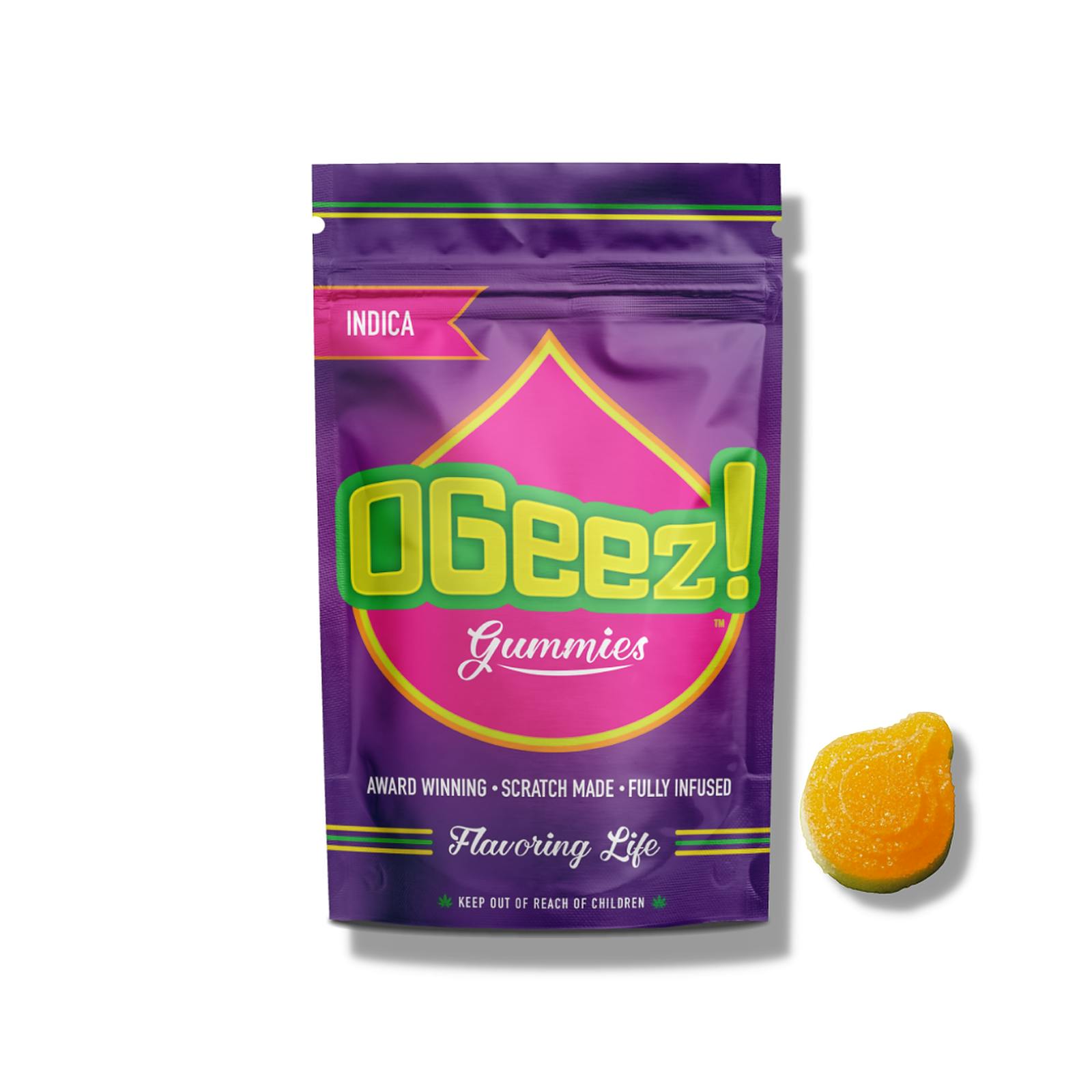 OGeez! Brands Orange Creamsicle Indica OGeez! Gummies 100mg 10pack