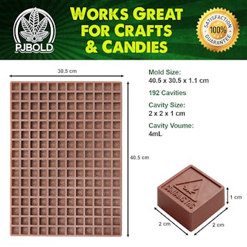 Photo of Square THC Candy Mold - Maine & Massachusetts