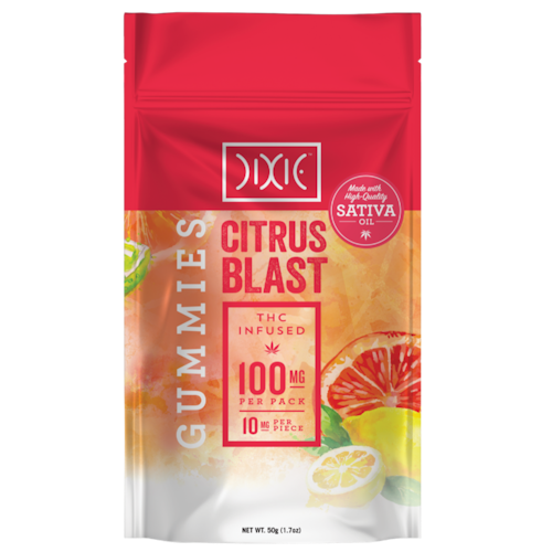 Citrus Blast Gummies 100mg 10 Pack