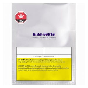 Photo of Sour Grape Soft Chews - 4 Pk 4x2.5 mg Net Weight 20 g