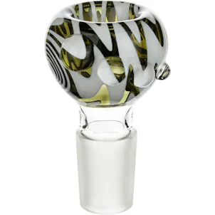 Photo of 18mm Hypnotic Black/White Wigwag Reversal Male Bowl