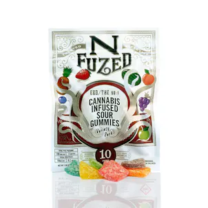 Photo of NFuzed 50:1 CBD/THC Sour Gummies 100mg Variety Pack