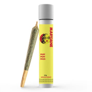 Photo of Glass Pre Roll Joint Tube with Custom Sticker / Label