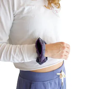 Photo of Blue Fiesta “Trippy Shrooms” Stash Pocket Scrunchie