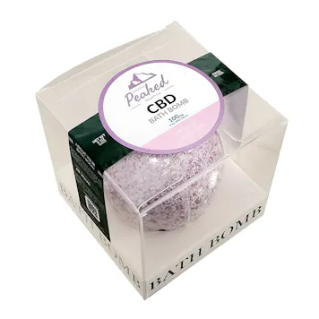 Photo of Naturally Peaked Vanilla Lavender CBD Bath Bomb 100mg