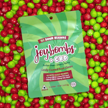 Photo of Joy Bombs + CBD 1:1 Sour Blends - 100mg THC (40pk / 2.5mg THC & 2.5mg CBD ea)