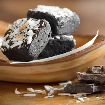 Photo of Gluten Free Baking mix. Double Chocolate Midnight Brownies, for use with your Cannabis oil.