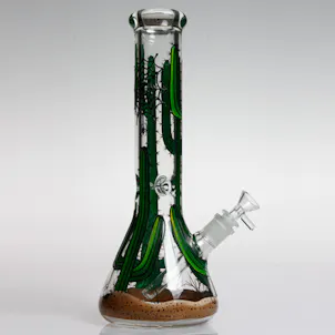 Photo of 13.5" Blazedayz™ Cactus Fields High Quality Glass Borosilicate Water Pipe Bong