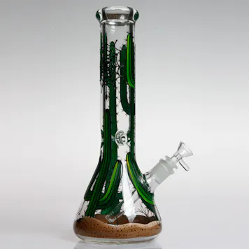 Photo of 13.5" Blazedayz™ Cactus Fields High Quality Glass Borosilicate Water Pipe Bong