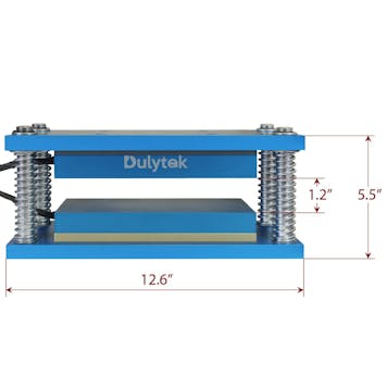 Photo of Dulytek® DIY Retrofit Rosin Caged Heat Plate Kit, 4" x 9", for 20-40 Ton Shop Presses