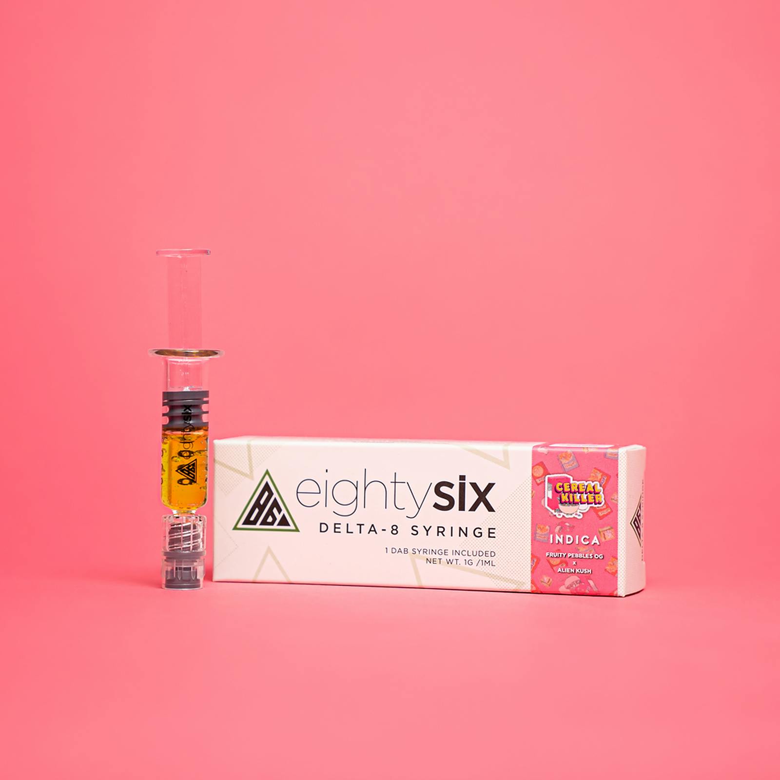 Eighty Six Brand Cereal Killer (Fruity Pebbles OG) Delta8 THC Syringe
