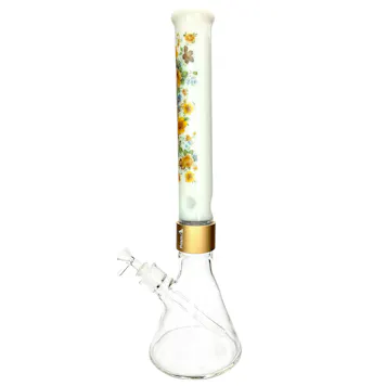 Photo of Prism Pipes 18” Vintage Floral Beaker Bong
