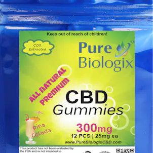 Photo of 25mg CBD Gummy Cubes - Pina Colada 12 Count