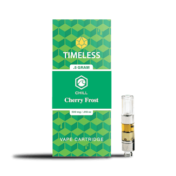 Photo of Timeless Cherry Frost 500mg Vape Cartridge (Chill)