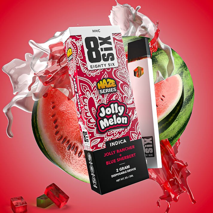 Eighty Six Jolly Melon HHC 2G Disposable (Jolly Rancher) Leafly