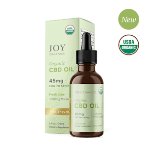 Photo of USDA Certified Organic Fresh Lime CBD Oil Tincture 1350mg