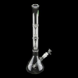 Photo of 16" Double Showerhead Perc Beaker Water Pipe - Made in California