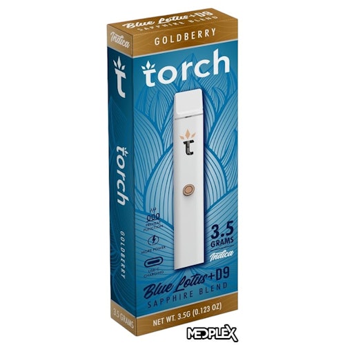 MedPlex: Torch Blue Lotus + Delta 9 THC Sapphire Disposable Vape Pen ...