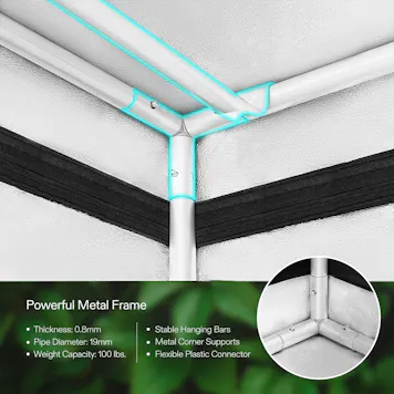 Photo of VIVOSUN Advanced Upgraded Gray Grow Tent