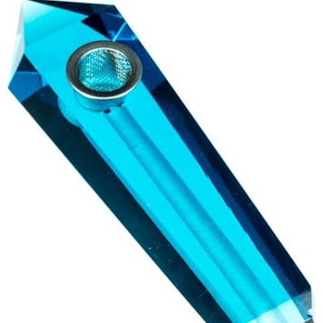 Photo of "Blue Quartz" Crystal Stone Pipe