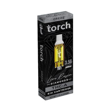 Photo of TORCH OREOZ THC-A LIVE RESIN DIAMONDS 510 CARTRIDGE 3.5G INDICA