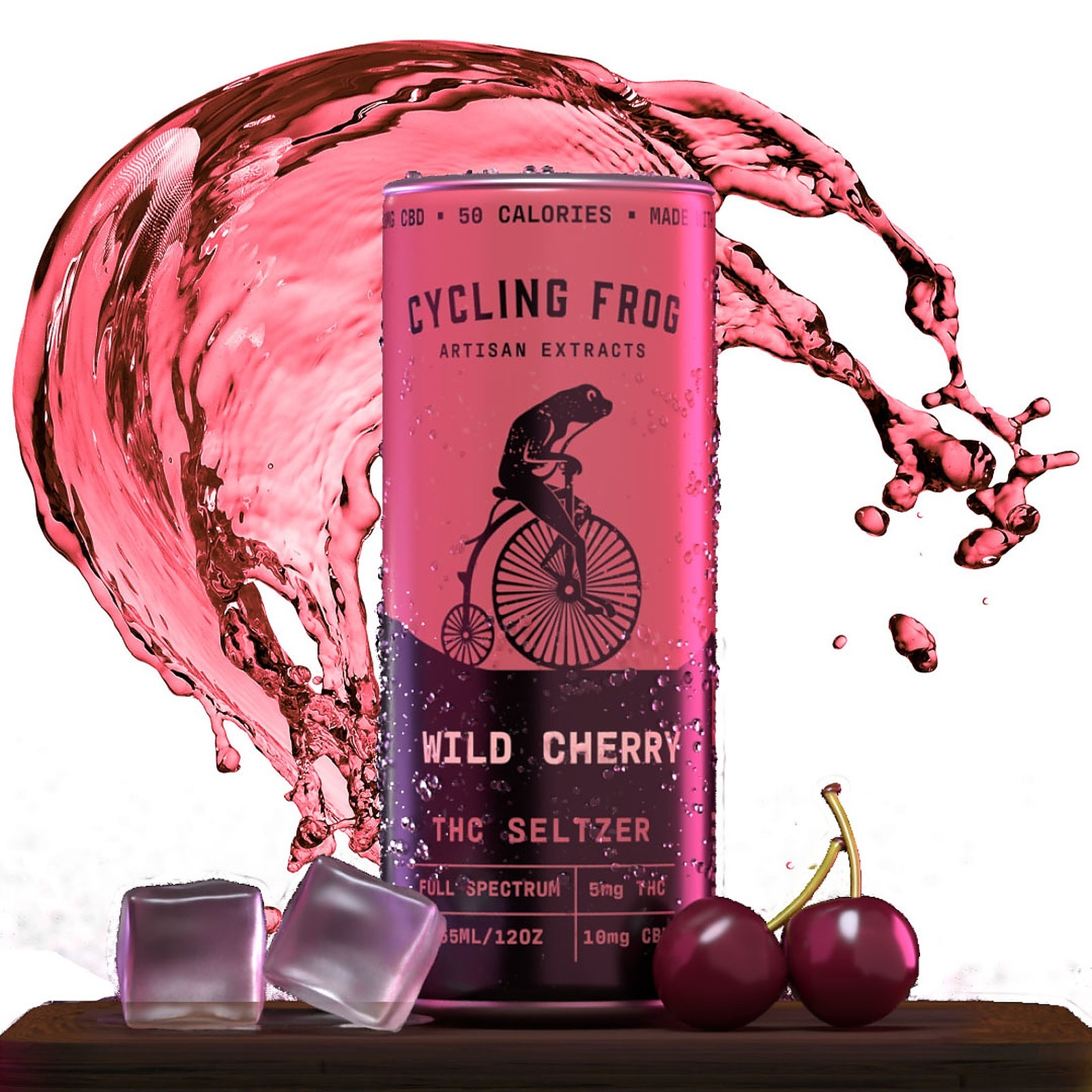 Cycling Frog Wild Cherry 5mg Delta 9 THC 10mg CBD Seltzer 6 Pack   ZcaEju2ETjKNKawNEW9l Wild Cherry THC Seltzer Product Page 