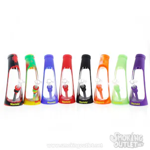 Photo of 8" The Horn Glass & Silicone Water Pipe by Waxmaid